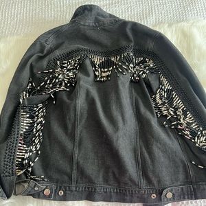 Black denim jacket 🧥 Fashion nova details